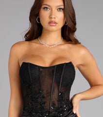 Tracy Lace Corset Satin Mini Dress