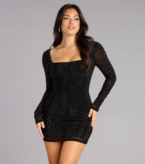 Yesenia Formal Rhinestone Mini Dress