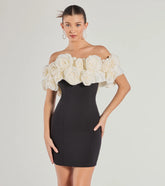 Nancy Off The Shoulder Floral Mini Dress