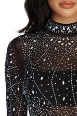 Lorelei Formal Heat Stone Mini Dress