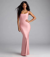 Abby Cowl Neck Mermaid Formal Dress
