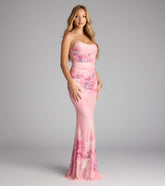 Trina Floral Mermaid Formal Dress