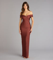 Silvia Off-The-Shoulder Formal Dress