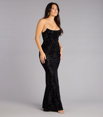 Francine Velvet Corset Mermaid Formal Dress