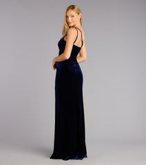 Kenley Velvet One-Shoulder Mermaid Formal Dress