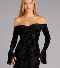 Korey Velvet Off-The-Shoulder Mermaid Formal Dress