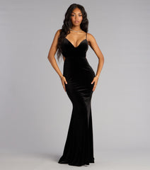 Marlene Velvet V-Neck Mermaid Formal Dress