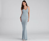 Avalee Formal Glitter Laceup Dress