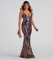 Rainn Formal Sequin Sleeveless Dress