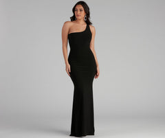 Leilani Formal One-Shoulder Open Back Dress