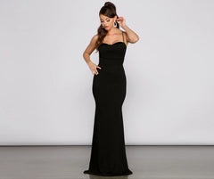 Hazel Formal Lace-Up Back Mermaid Dress