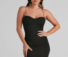 Shirley Formal Chain Strap Long Dress