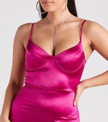 Penny Satin A-Line Formal Dress