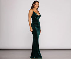 Jolene Formal Glitter Velvet Dress