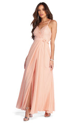 Serenity Formal Lace And Chiffon Dress