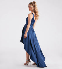 Sky Formal Satin High Low Dress