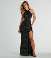 Franny Open Back Sequin Formal Dress