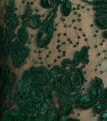 Lucia Lace Corset Slit Satin Formal Dress