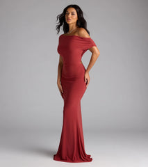 Raven Off-Shoulder Cutout Mermaid Formal Dress