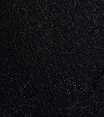 Perry Glitter Knit Wrap Slit Mermaid Dress