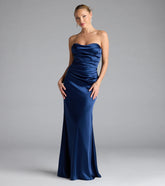 Colette Strapless Mermaid Satin Formal Dress
