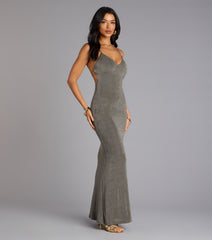 So Sleek Strappy Back Maxi Dress