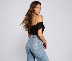 Date Night Strapless Crepe Dress