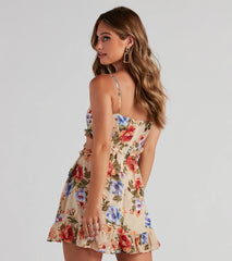 Sunday's Best Floral Cutout Dress