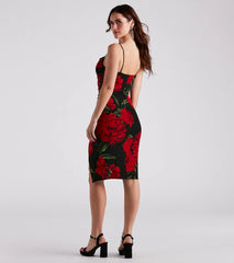 Bring On The Romance Floral Midi Dress