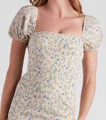 Spring Stroll Ditsy Floral Midi Dress