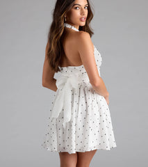 Cutesy Girl Polka Dot Skater Dress