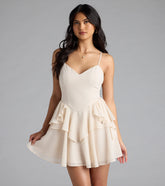 Fairytale Daze Strappy Back Chiffon Skater Dress