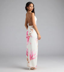 Lovely Look Floral Mesh Maxi Dress