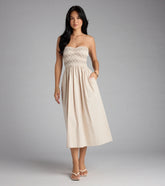 Effortless Days A-Line Midi Tube Dress