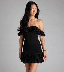 Definition Of Cute Off-The-Shoulder Mini Dress