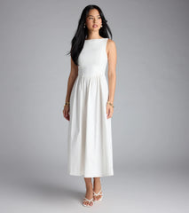 Weekend Chic Sleeveless Midi Dress