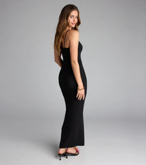 Serving Curves Keyhole Maxi Dress