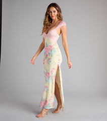 Garden Party Chic Lace Floral Maxi Dress