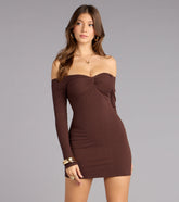 Effortless Cutie Off-The-Shoulder Mini Dress