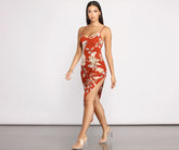 Stunning In Florals Sleeveless Midi Dress