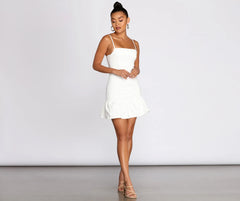 Main Girl Ruffled Mini Dress
