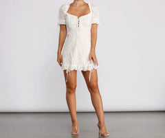Day Dreamin' Eyelet Mini Dress