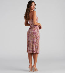 Endless Sun Crepe Knit Midi Dress