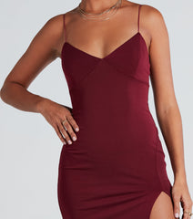Catch Up Crepe Slip Midi Dress