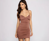 Stunning Glam Ruched Mini Dress