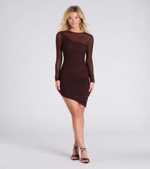 Enticing Always Bodycon Mesh Mini Dress