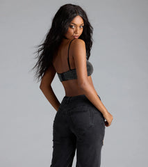 Just For Tonight Rhinestone Bra Top