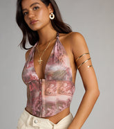Cherub Kisses Halter Corset Top