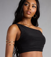 Shoulder The Spotlight Crop Top