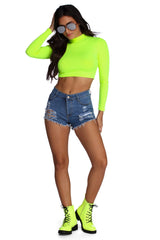 Glow For It Crop Top